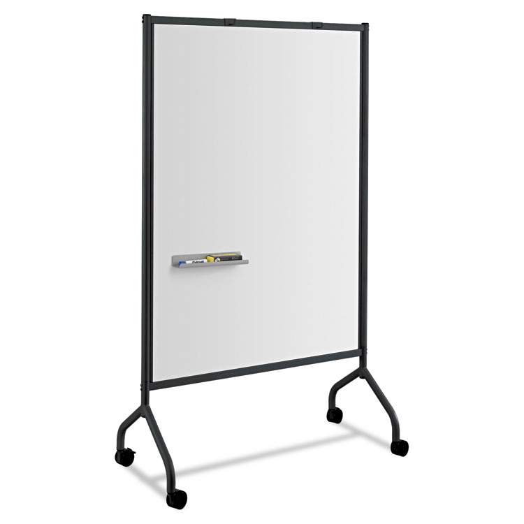Picture of Impromptu Magnetic Whiteboard Collaboration Screen, 42w x 21 1/2d x 72h, Black