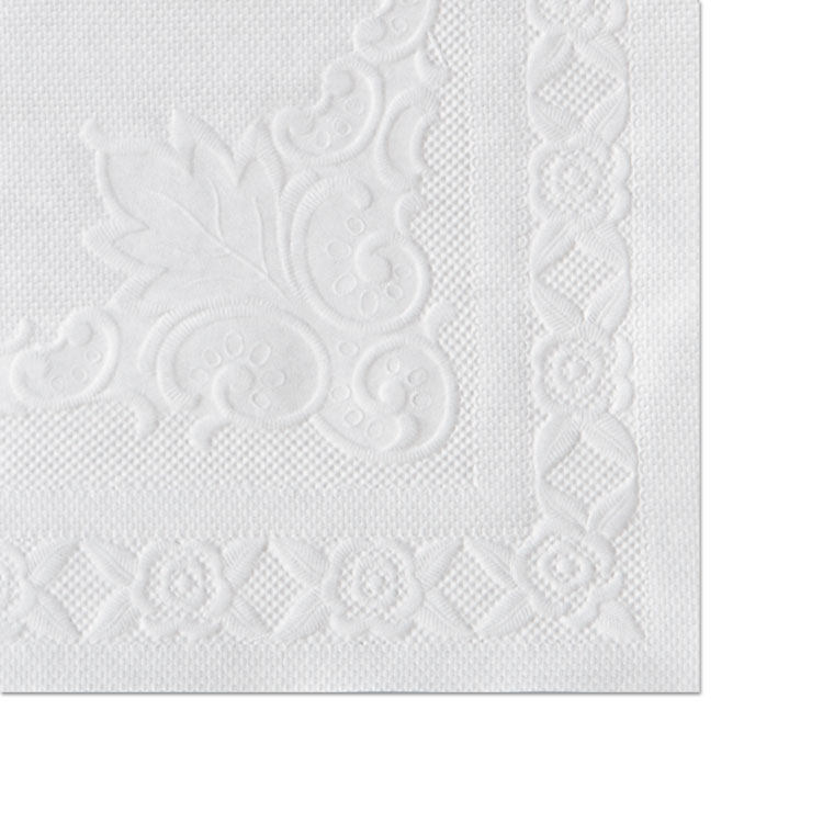 Picture of Classic Embossed Straight Edge Placemats, 10 x 14, White, 1000/Carton