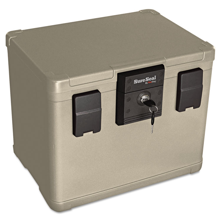 Picture of Fire and Waterproof Chest, 0.60 ft3, 16w x 12-1/2d x 13h, Taupe