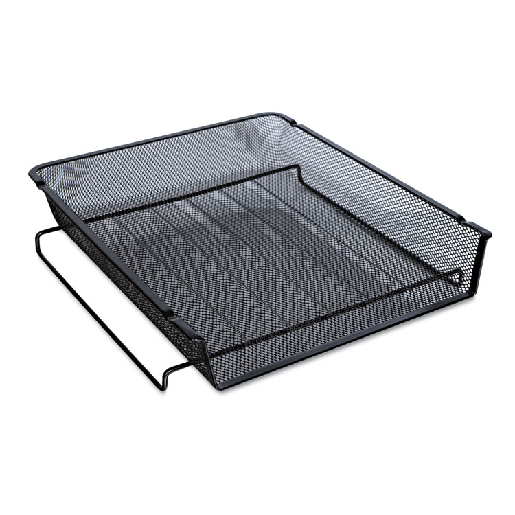 Picture of Mesh Stackable Front Load Tray, Letter, Black