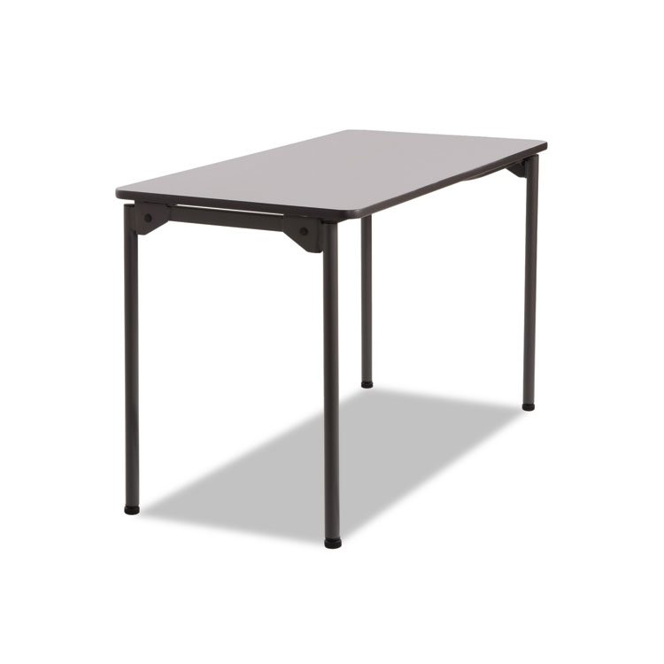 Picture of Maxx Legroom Rectangular Folding Table, 48w x 24d x 29-1/2h, Gray/Charcoal