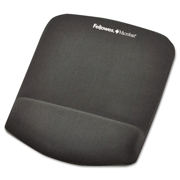 Picture of PlushTouch Mouse Pad with Wrist Rest, Foam, Graphite, 7 1/4 x 9-3/8