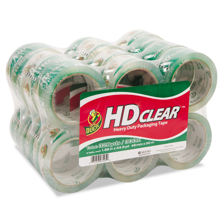 Picture of Heavy-Duty Carton Packaging Tape, 1.88" x 55yds, Clear, 24/Pack