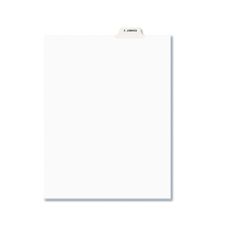 Picture of Avery-Style Preprinted Legal Bottom Tab Dividers, Exhibit V, Letter, 25/Pack