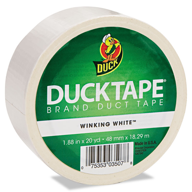 Picture of Colored Duct Tape, 9 mil, 1.88" x 20 yds, 3" Core, White