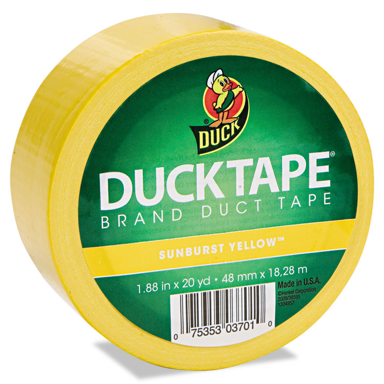 Picture of Colored Duct Tape, 9 mil, 1.88" x 20 yds, 3" Core, Yellow