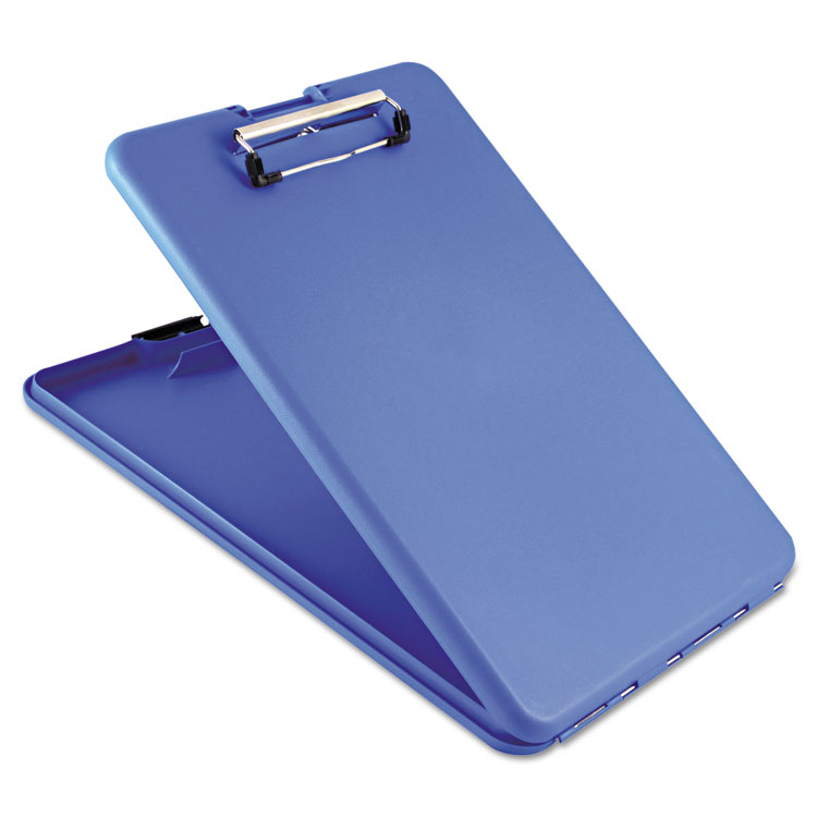 Picture of SlimMate Storage Clipboard, 1/2" Clip Cap, 8 1/2 x 11 Sheets, Blue