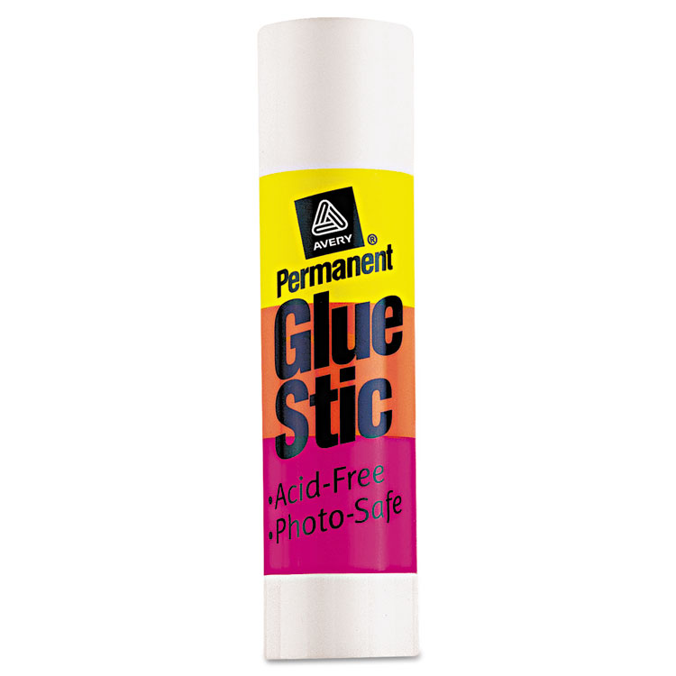 Picture of Permanent Glue Stics, White Application, 1.27 oz, Stick