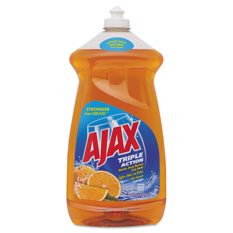 Picture of Dish Detergent, Liquid, Antibacterial, Orange, 52 oz, Bottle, 6/Carton