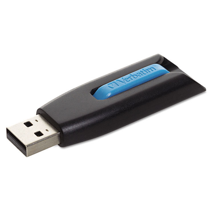 Picture of Store 'n' Go V3 USB 3.0 Drive, 16GB, Black/Blue