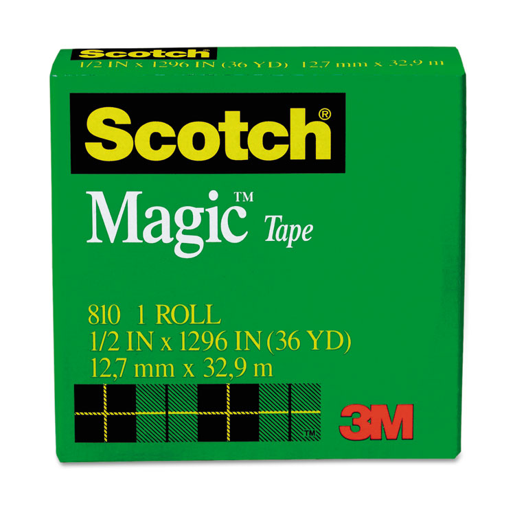 Picture of Magic Tape, 1/2" x 1296", 1" Core, Clear