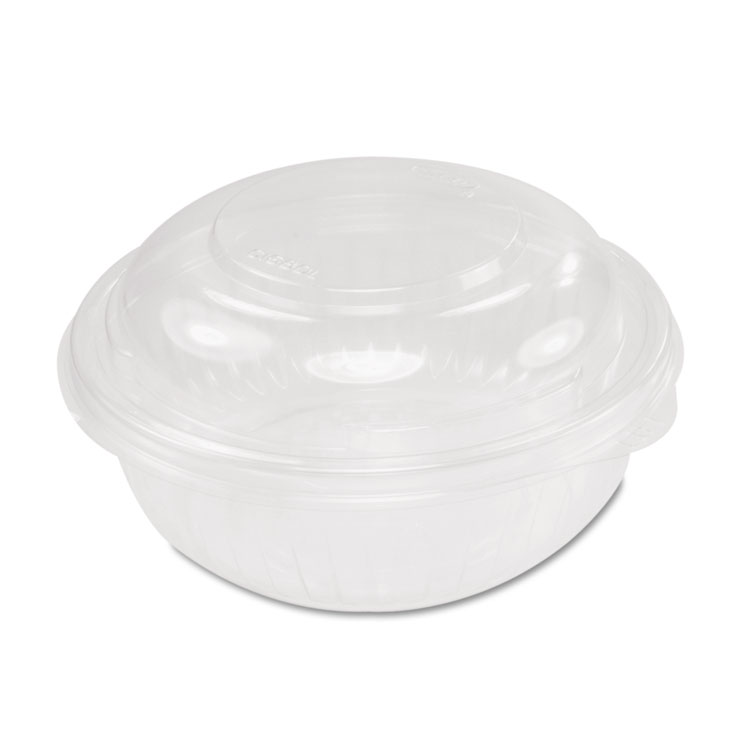 Picture of Presentabowls Bowl/lid Combo-Paks, 16oz, Clear, Dome Lid, 63/pack, 4 Packs/ct