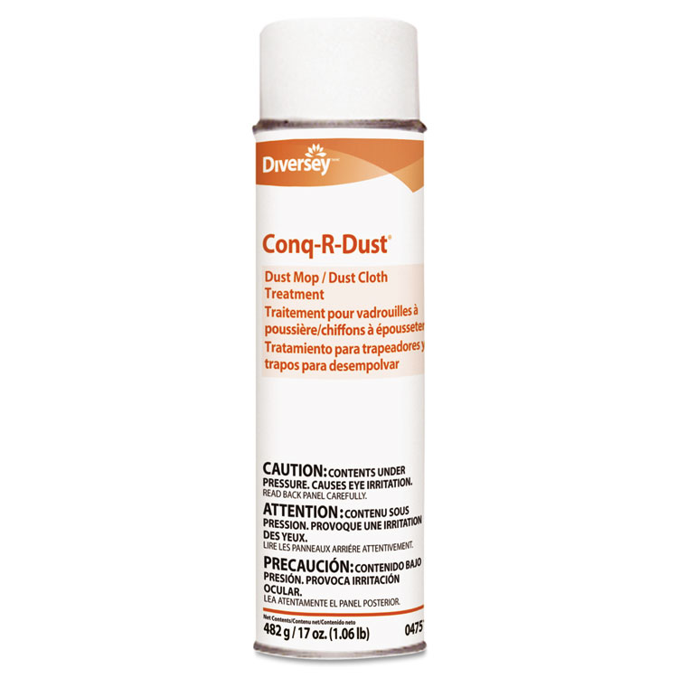 Picture of Conq-r-Dust Dust Mop/Dust Cloth Treatment, Amine Scent, 17oz Aerosol, 12/Carton