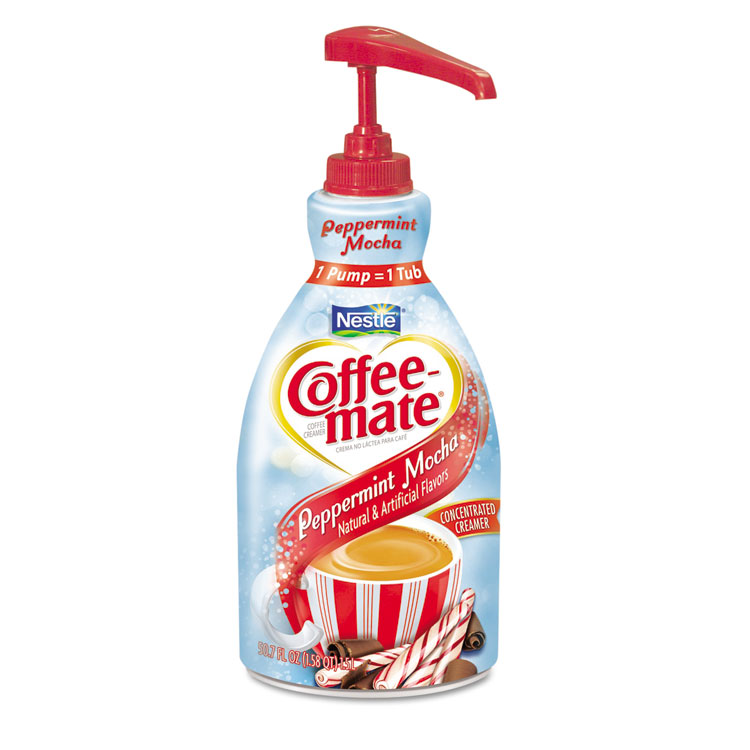 Picture of Liquid Coffee Creamer, Peppermint Mocha, 1500mL Pump Bottle
