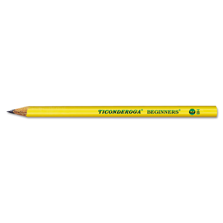 Picture of Ticonderoga Beginners Wood Pencil w/o Eraser, #2, Yellow, Dozen