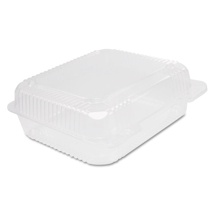 Picture of Staylock Clear Hinged Container, Plastic, 8 3/10 X 7 4/5 X 3, 125/bag, 2bg/ct