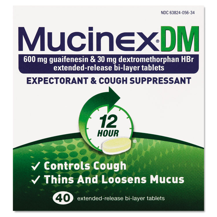 Picture of DM Expectorant and Cough Suppressant, 40 Tablets/Box