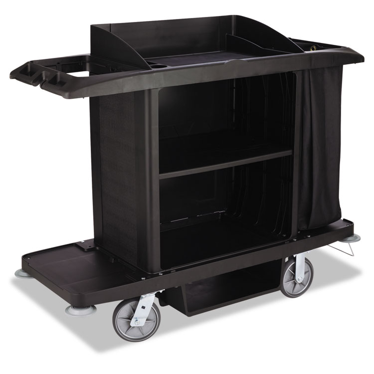 Picture of Housekeeping Cart, 22w x 60d x 50h, Black