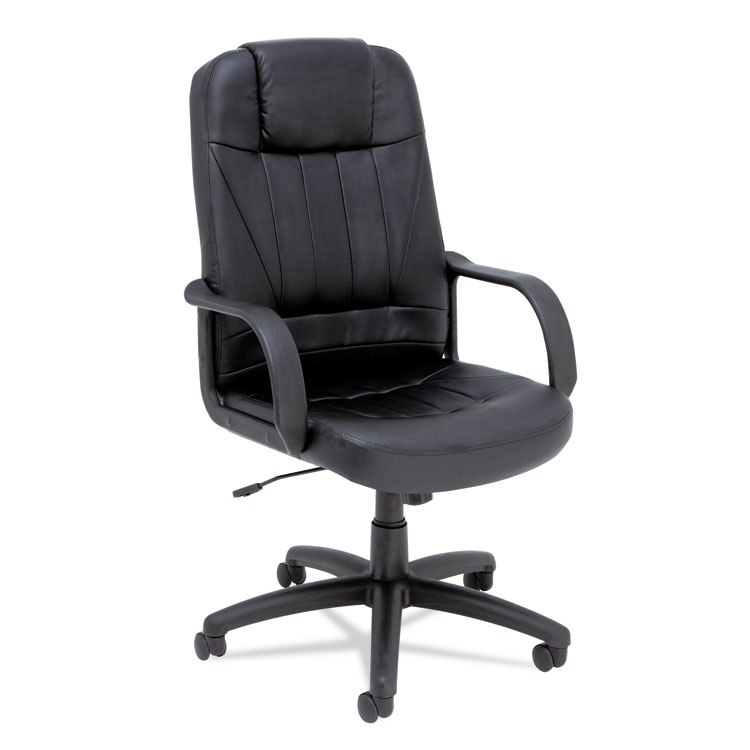 Picture of Alera Sparis Series Executive High-Back Swivel/Tilt Chair, Leather, Black
