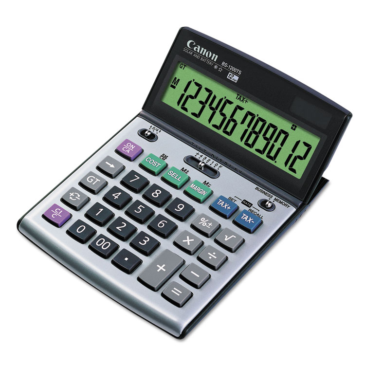 Picture of BS-1200TS Desktop Calculator, 12-Digit LCD Display