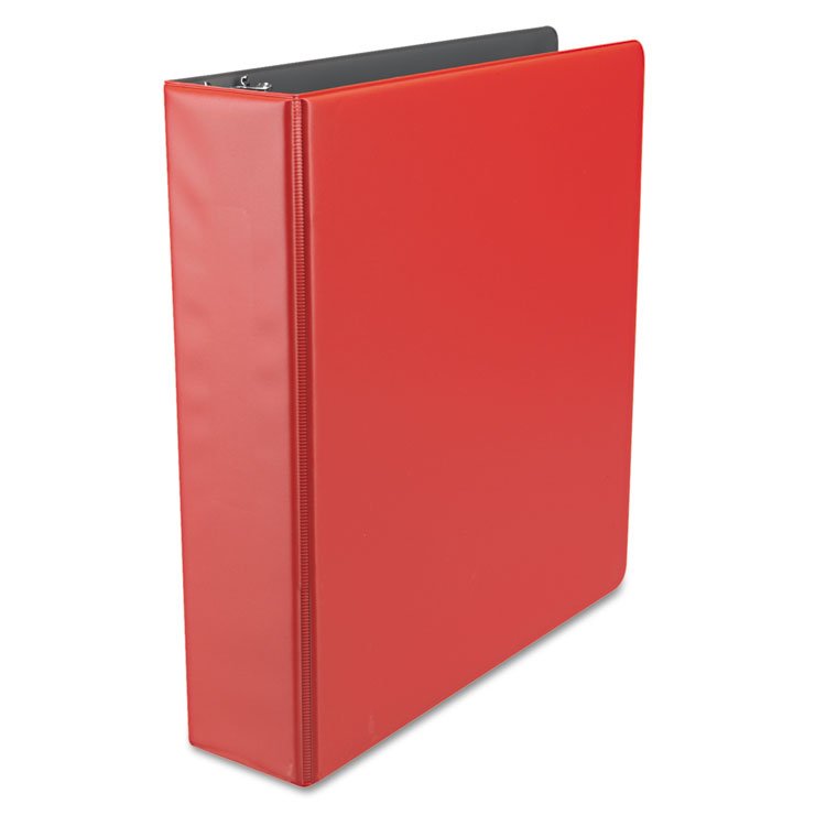 Picture of Economy Non-View Round Ring Binder, 2" Capacity, Red