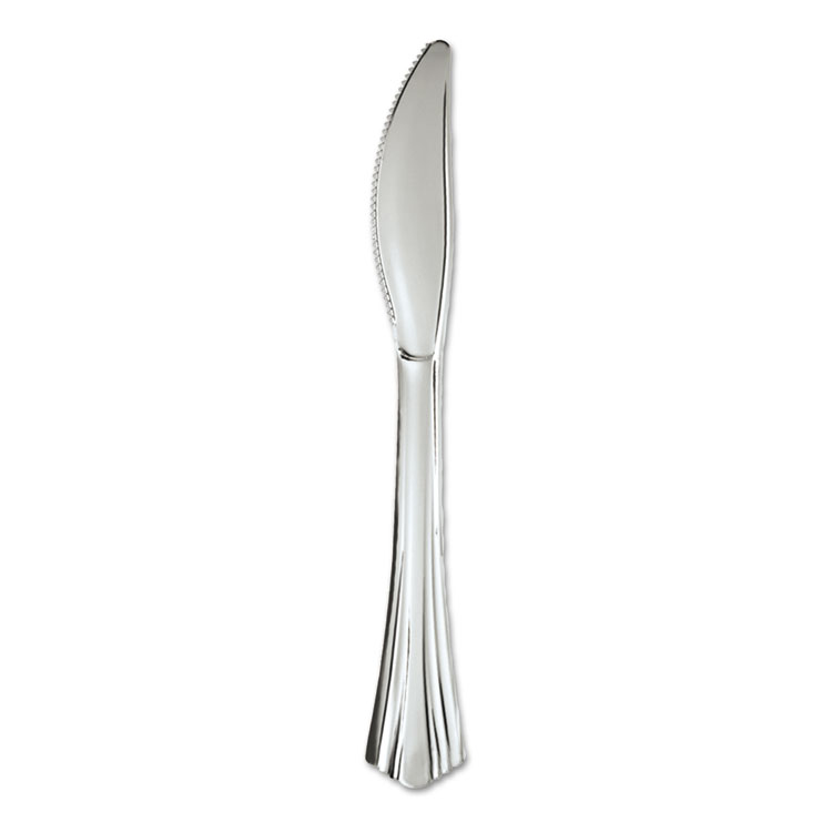 Picture of Heavyweight Plastic Knives, Silver, 7 1/2", Reflections Design, 600/carton