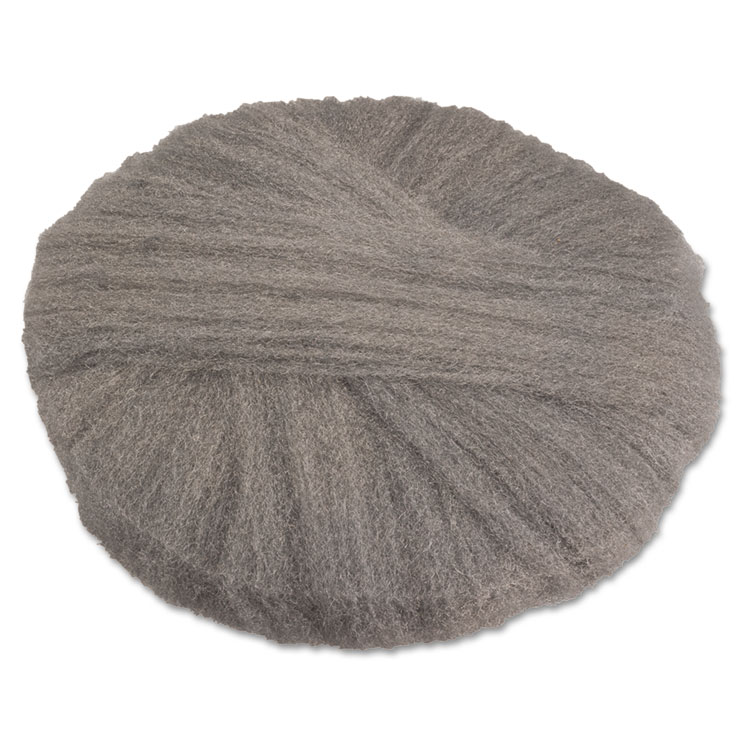 Picture of Radial Steel Wool Pads, Grade 0 (fine): Cleaning & Polishing, 17 In Dia, Gray