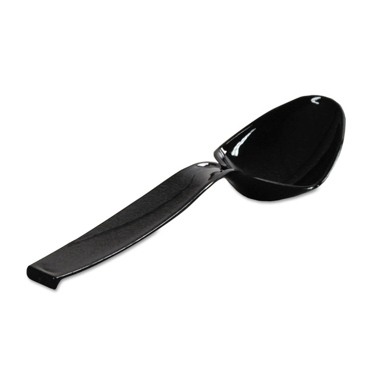 Picture of Plastic Spoons, 9 Inches, Black, 144/case
