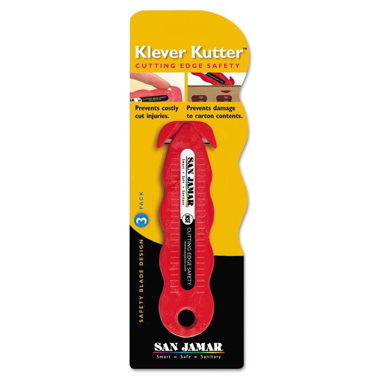 Picture of Klever Kutter Safety Cutter, 1 Razor Blade, Red