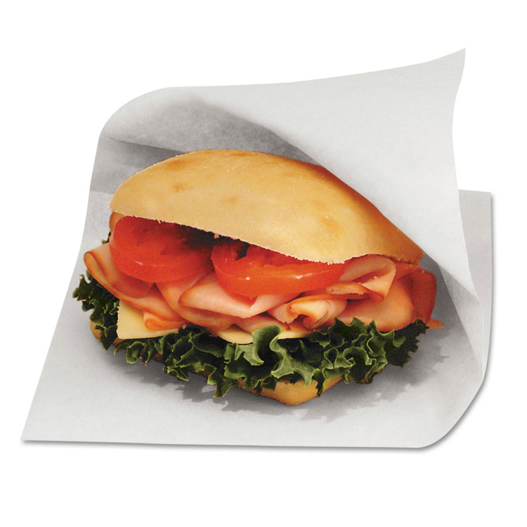 Picture of Dubl Open Grease-Resistant Sandwich Bags, 6w X 3/4 X 6 1/2h, White, 8000/carton
