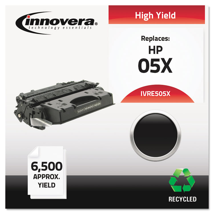 Picture of Remanufactured CE505X (05X) High-Yield Toner, Black