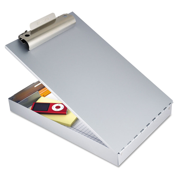 Picture of Redi-Rite Aluminum Storage Clipboard, 1" Clip Cap, 8 1/2 x 12 Sheets, Silver