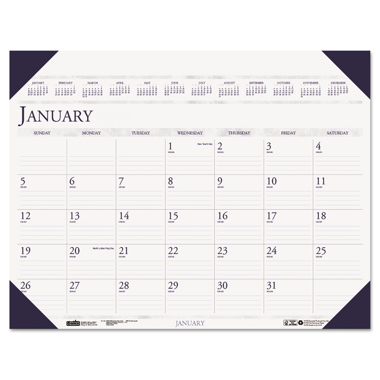 Picture of Executive Monthly Desk Pad Calendar, 24 x 19