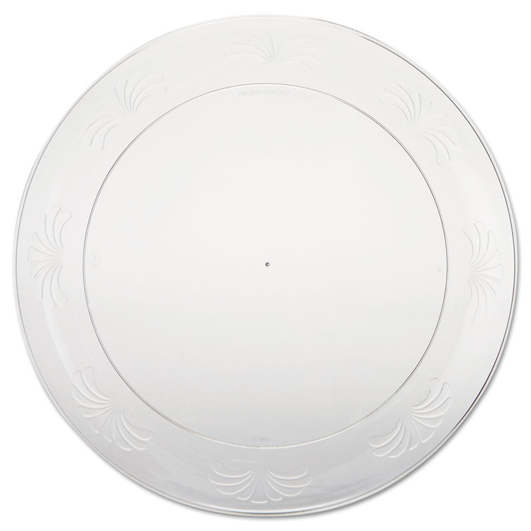 Picture of Designerware Plastic Plates, 9 Inches, Clear, Round