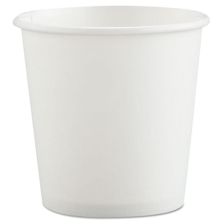 Picture of Polycoated Hot Paper Cups, 4 Oz, White