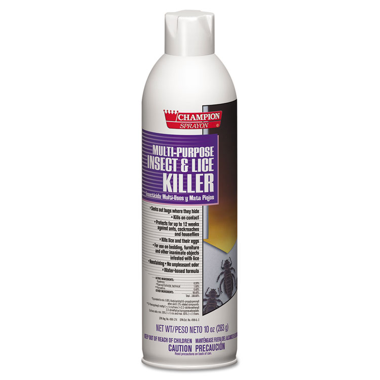 Picture of Champion Sprayon Multipurpose Insect & Lice Killer, 10oz, Can