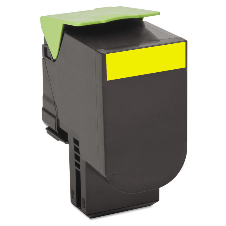 Picture of 80C10Y0 Toner, 1000 Page-Yield, Yellow
