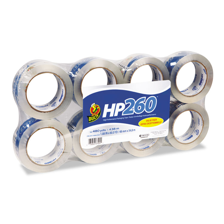 Picture of HP260 Packaging Tape, 1.88" x 60yds, 3" Core, Clear, 8/Pack
