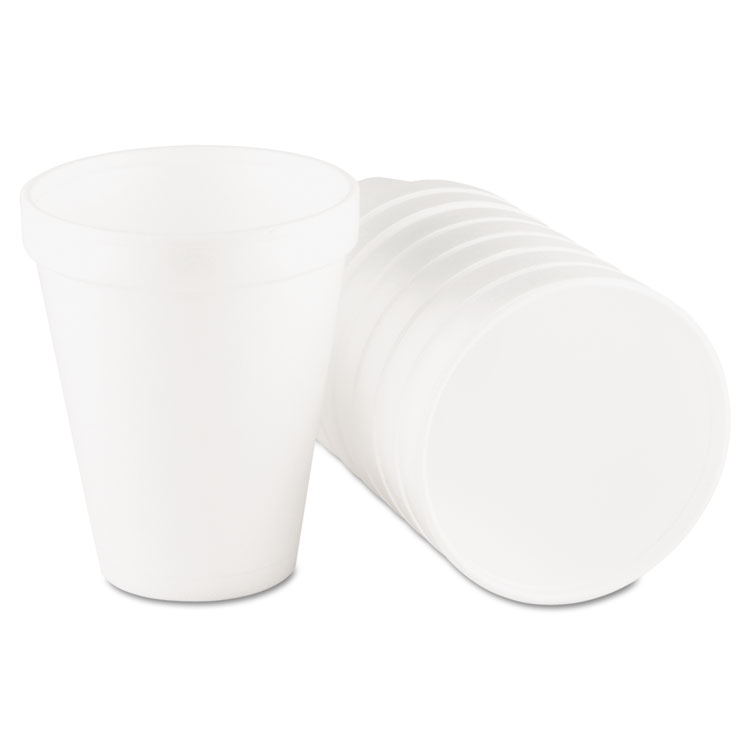 Picture of Foam Drink Cups, 10oz, White, 25/bag, 40 Bags/carton