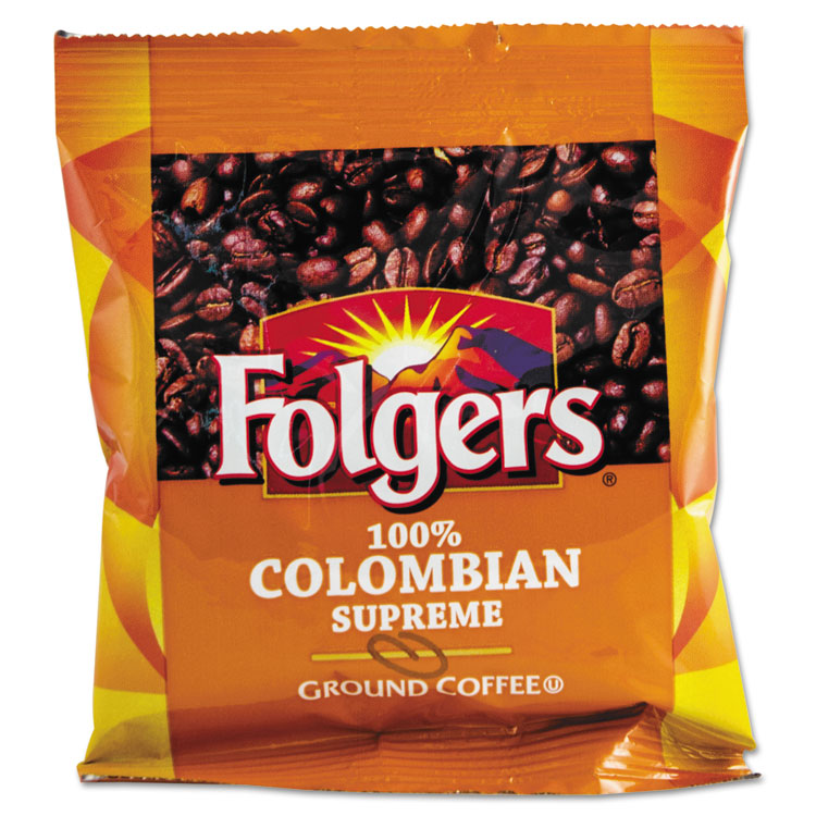 Picture of Coffee, 100% Colombian, Ground, 1.75oz Fraction Pack, 42/Carton