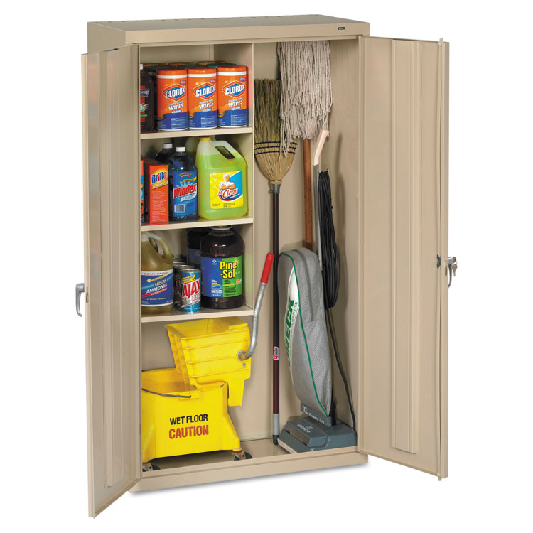 Picture of Janitorial Cabinet, 36w x 18d x 64h, Putty