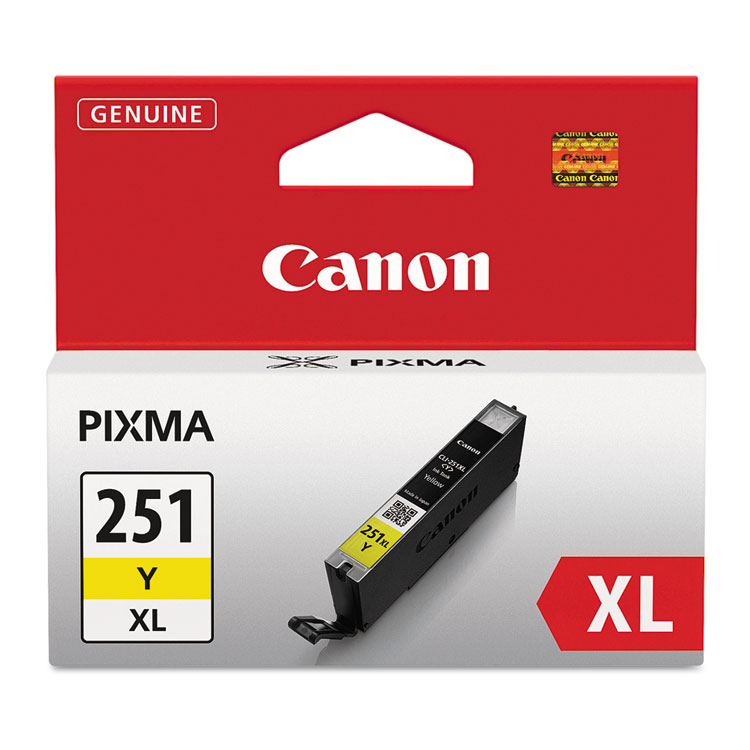 Picture of 6451B001 (CLI-251XL) ChromaLife100+ High-Yield Ink, Yellow