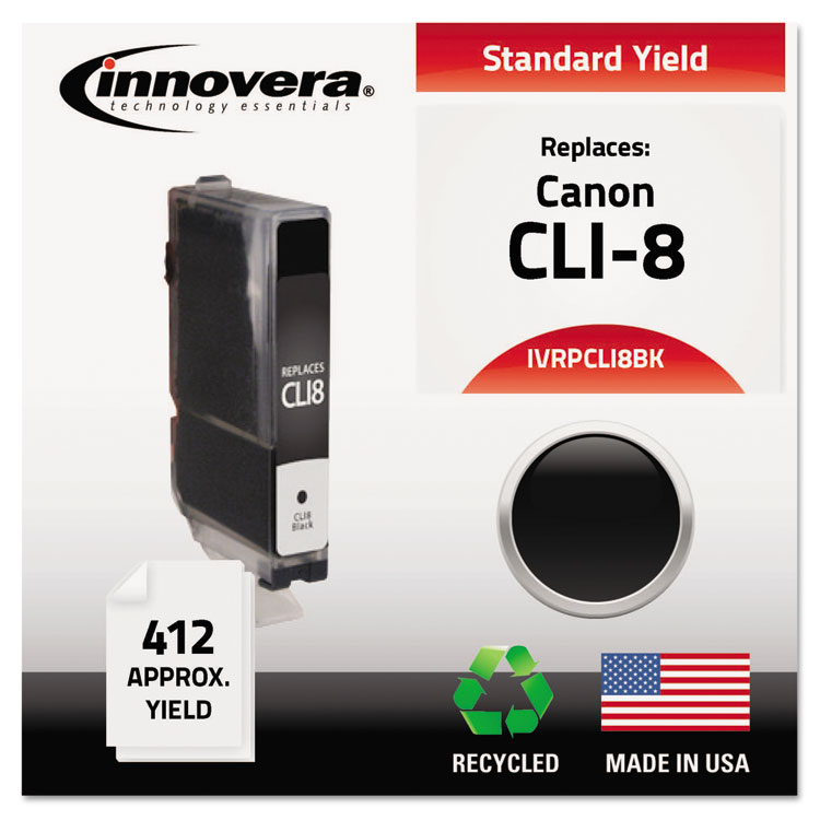 Picture of Remanufactured 0620B002 (CLI8BK) Ink, Black