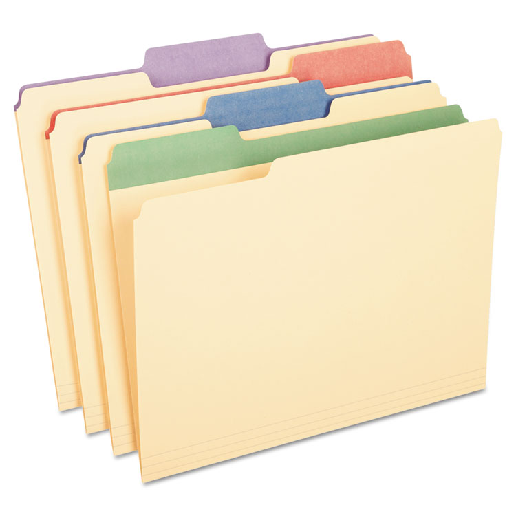 Picture of Color Tab File Folders, 1/3 Cut, 3/4" Exp., Letter, 50/BX