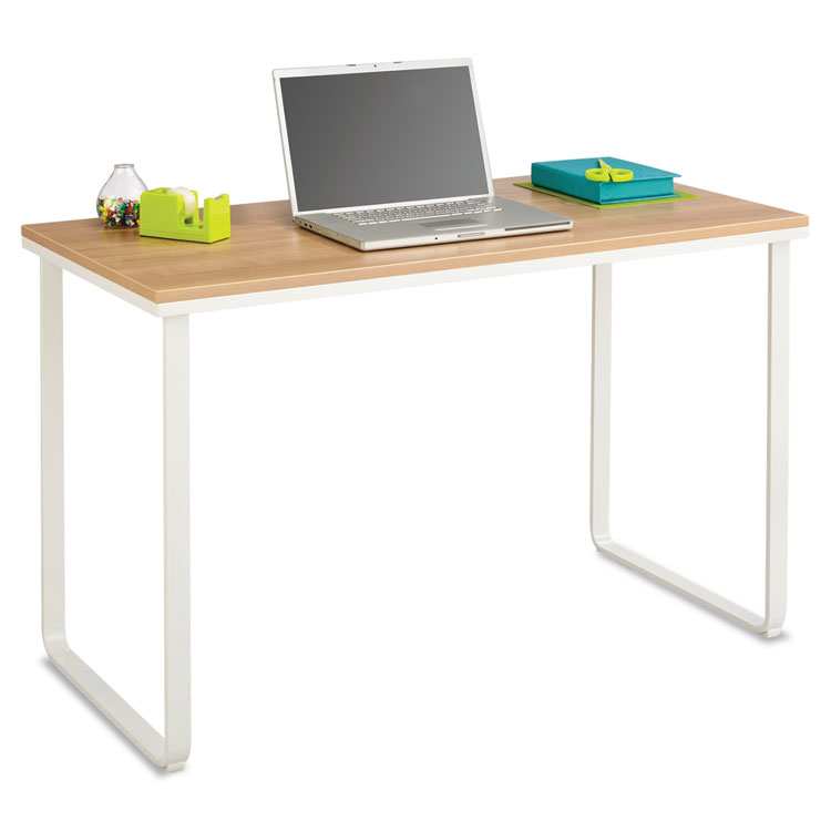Picture of Steel Workstation, 47-1/4w x 24d x 28-3/4h, Beech/White
