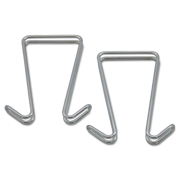 Picture of Double Sided Partition Garment Hook, Silver, Steel, 2/PK