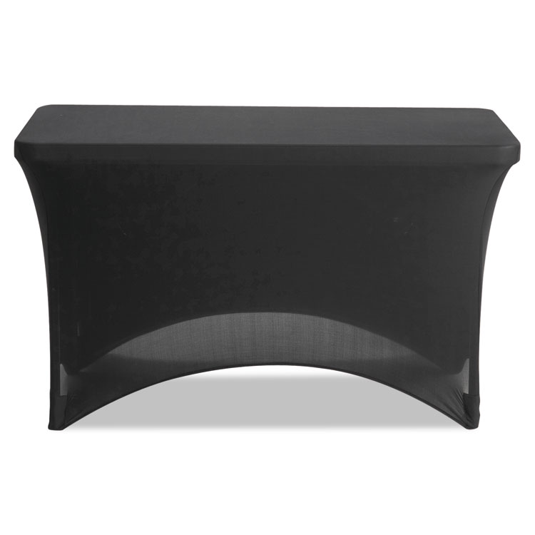 Picture of Stretch-Fabric Table Cover, Polyester/Spandex, 24" x 48", Black