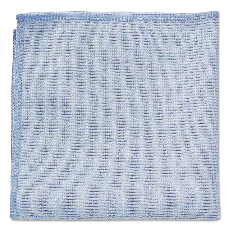 Picture of Microfiber Cleaning Cloths, 12 x 12, Blue, 24/Pack