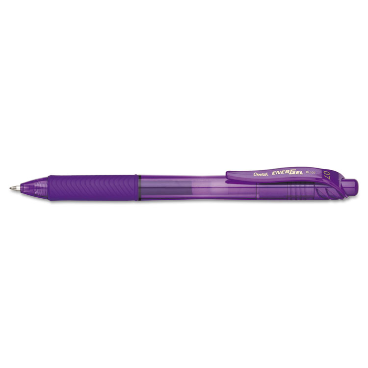 Picture of EnerGel-X Retractable Roller Gel Pen, .7mm, Violet Barrel/Ink, Dozen
