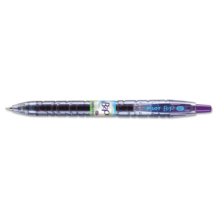 Picture of B2P Bottle-2-Pen Recycled Retractable Gel Ink Pen, Purple Ink, .7mm